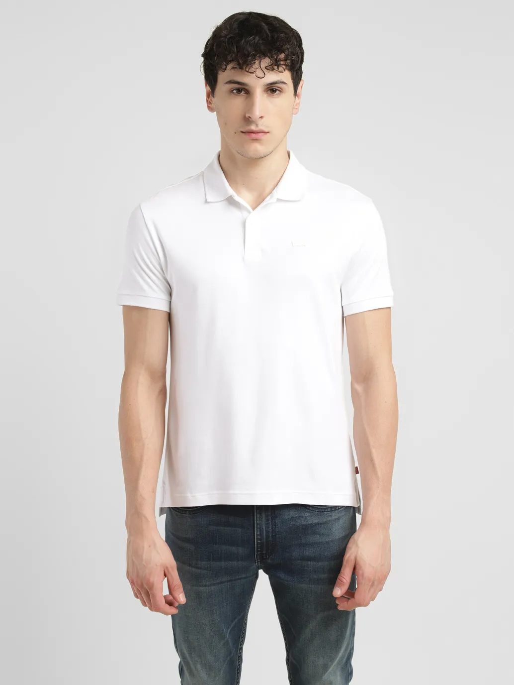 Men's Solid Slim Fit Polo T-shirt - Image 2