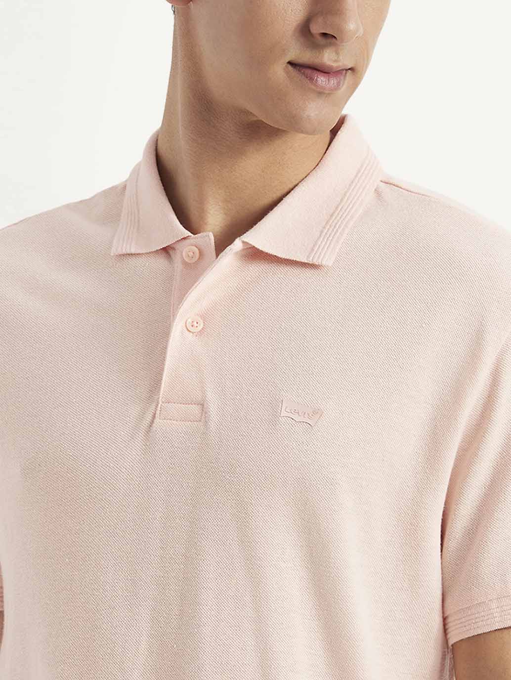 Men's Solid Slim Fit Polo Linen T-shirt - Image 4