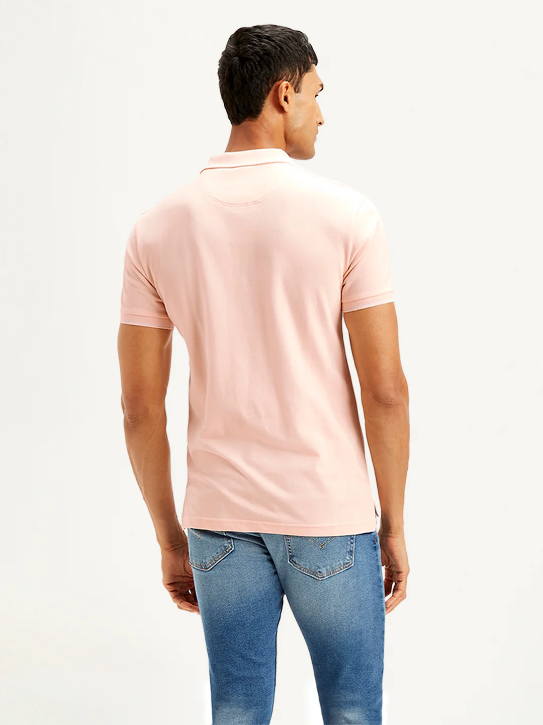 Men's Solid Slim Fit Polo T-shirt - Image 2
