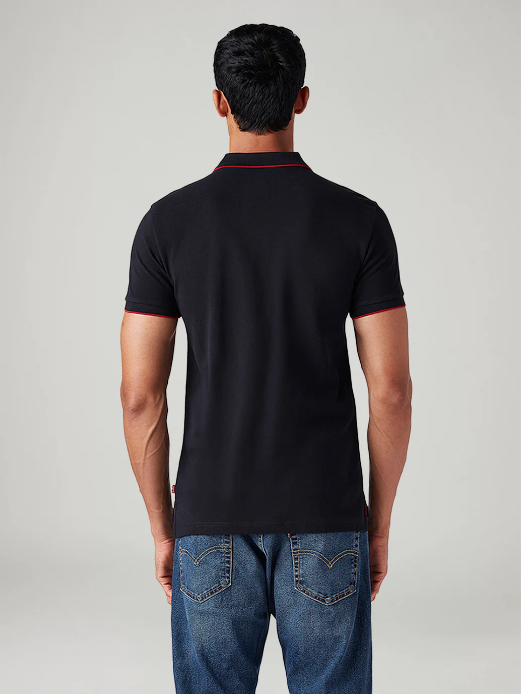 Men's Solid Slim Fit Polo T-Shirt - Image 3