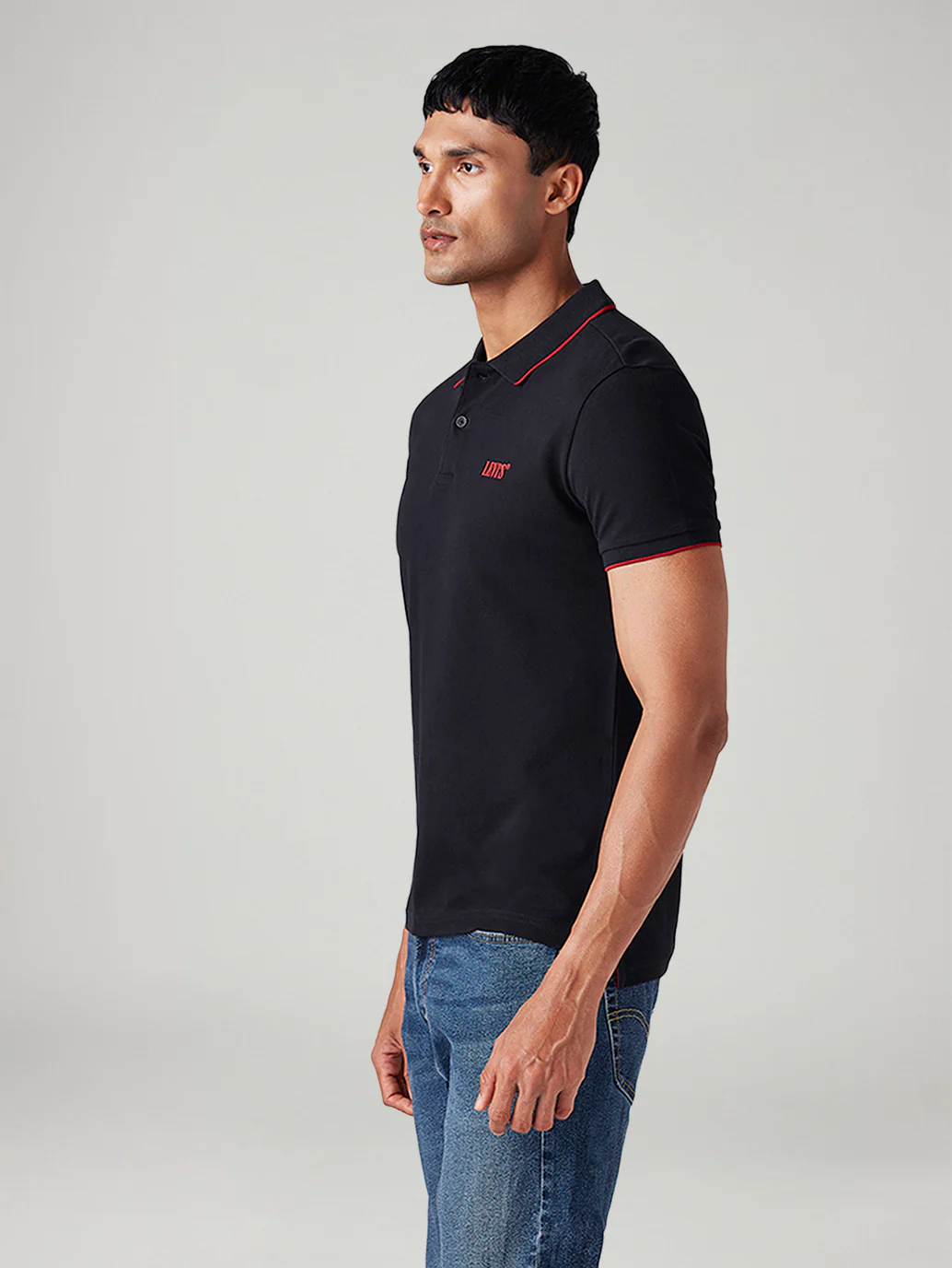 Men's Solid Slim Fit Polo T-Shirt - Image 5