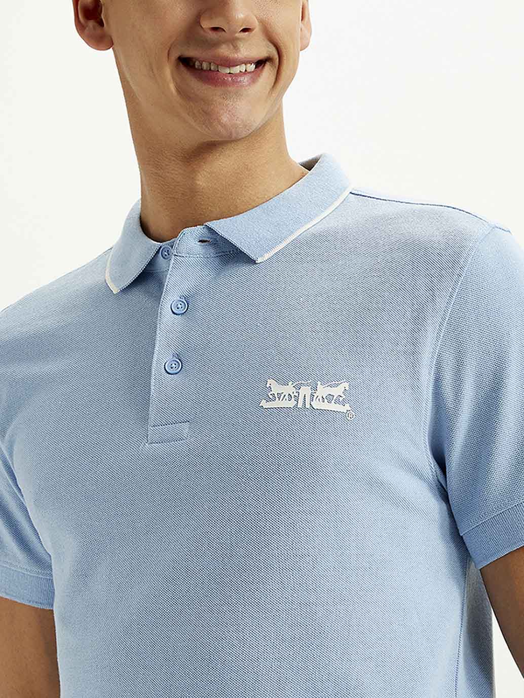 Men's Solid Slim Fit Polo T-shirt - Image 5