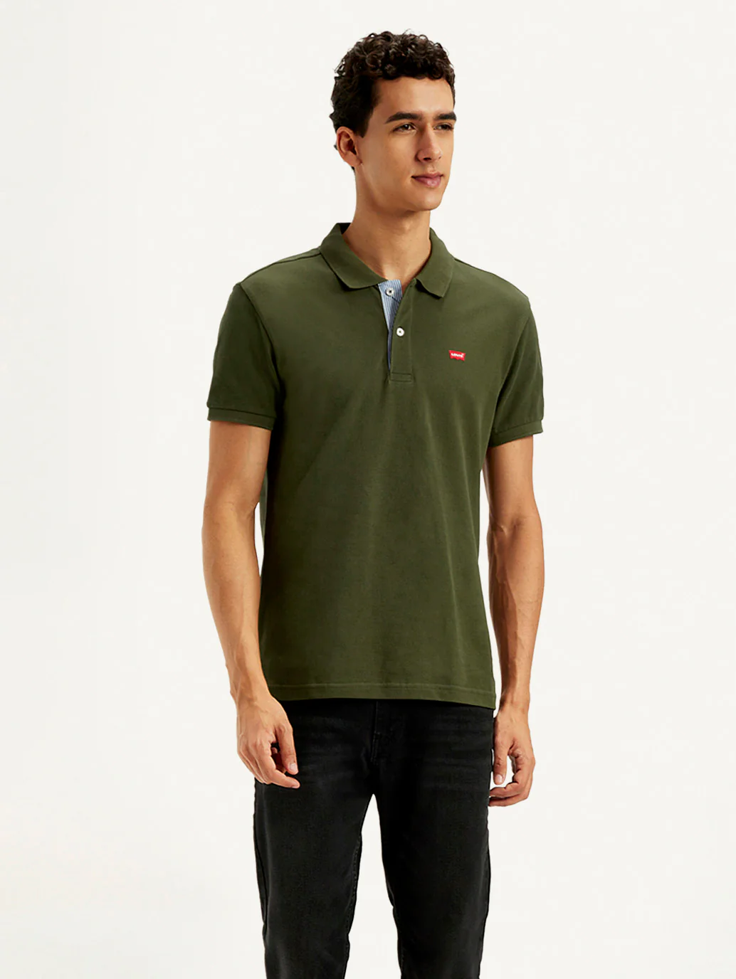 Men's Solid Slim Fit Polo T-shirt - Image 2