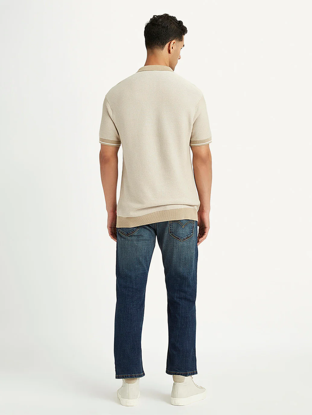 Men's Solid Slim Fit Polo T-Shirt - Image 3