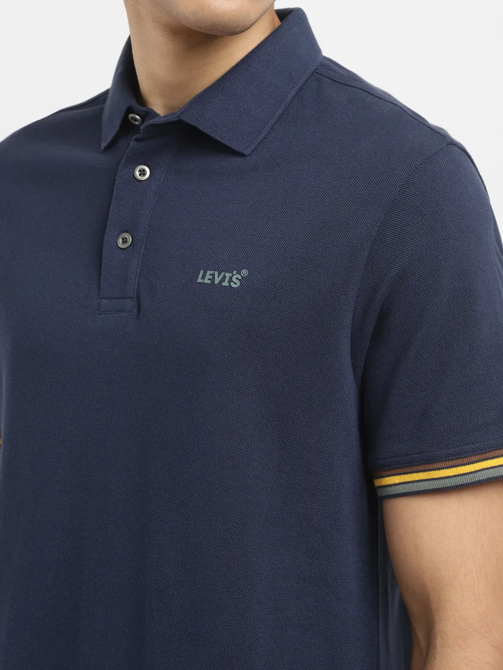 Men's Solid Slim Fit Polo T-shirt - Image 5