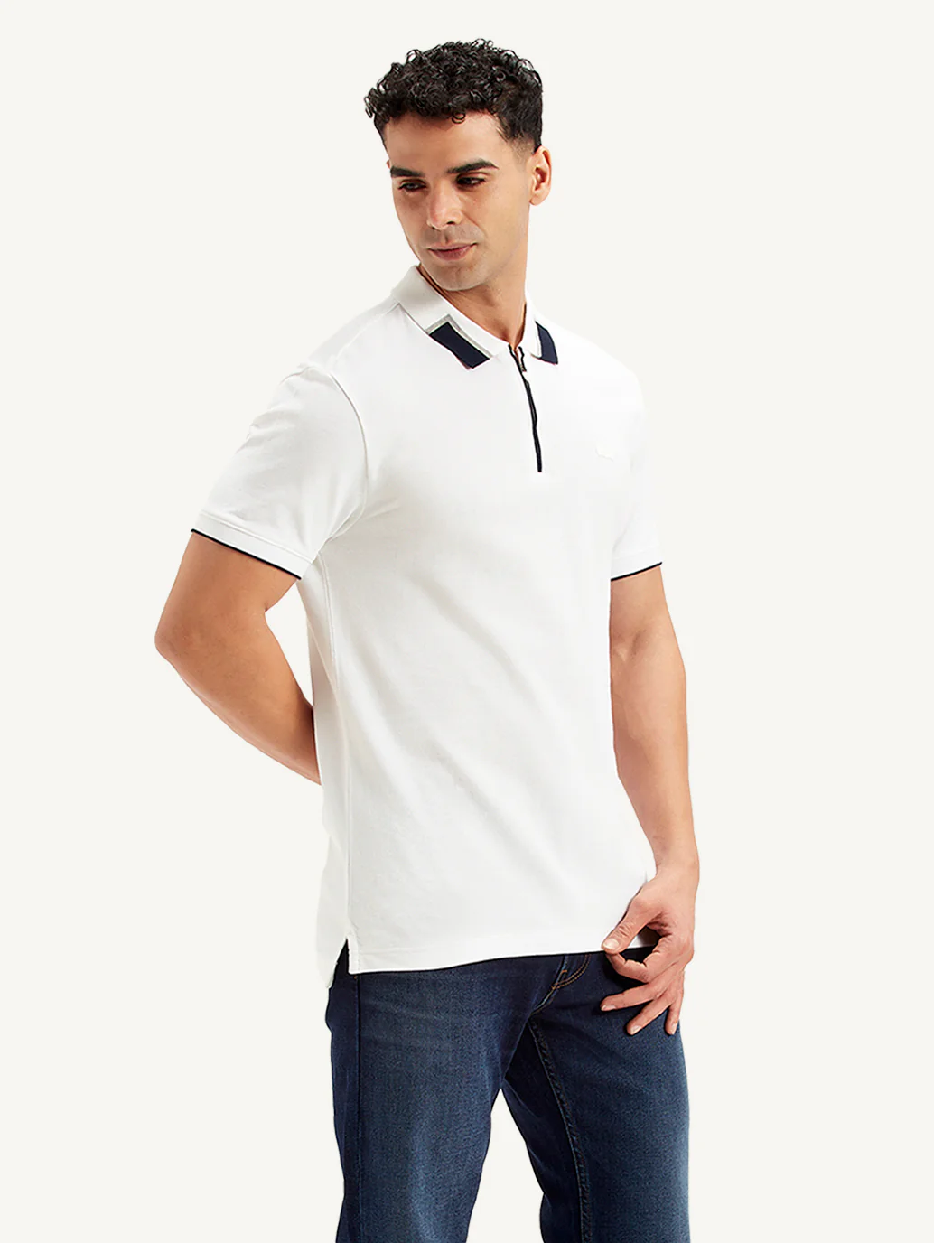 Men's Solid Slim Fit Polo T-shirt - Image 6