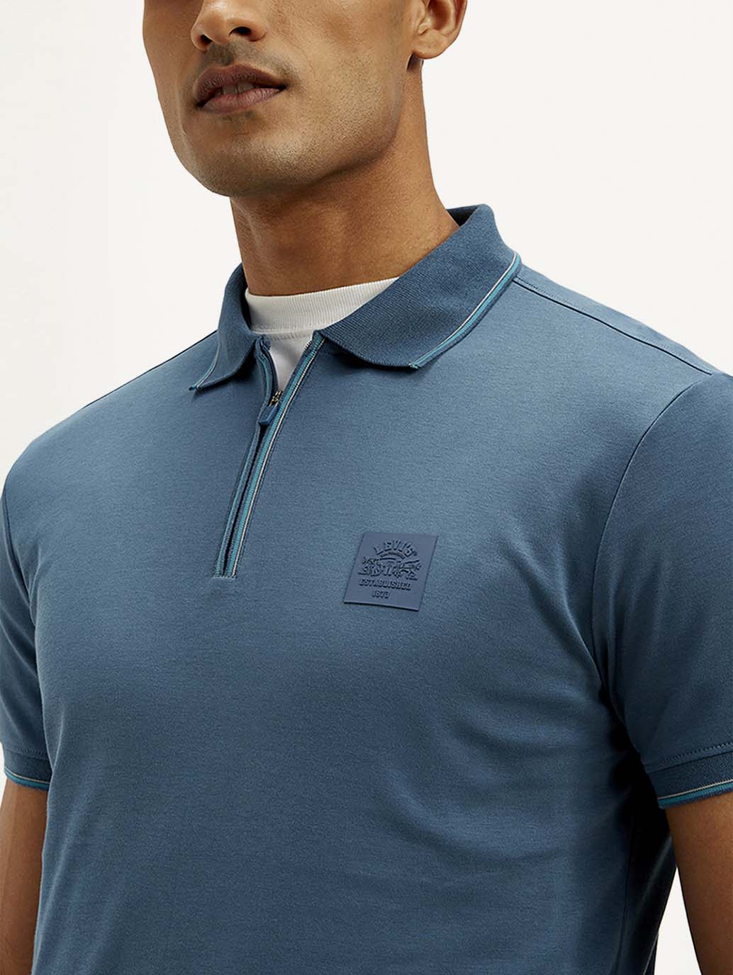 Men's Solid Slim Fit Polo T-shirt - Image 5