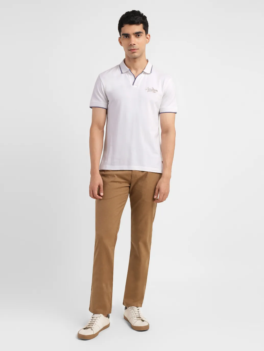 Men's Solid Slim Fit Polo T-shirt - Image 6