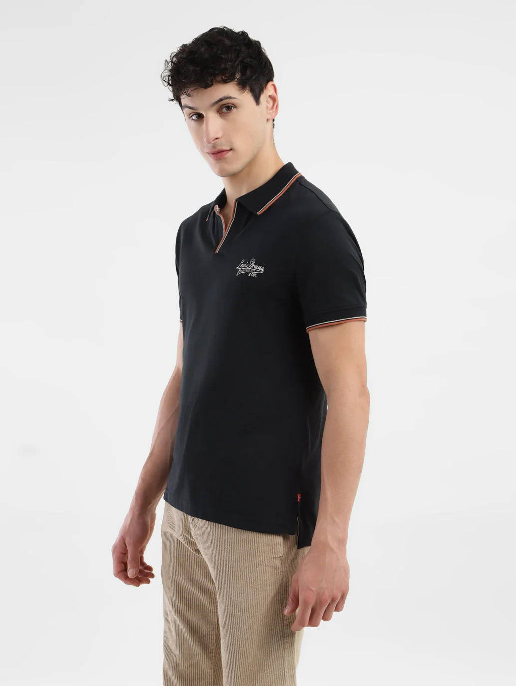 Men's Solid Slim Fit Polo T-shirt - Image 4