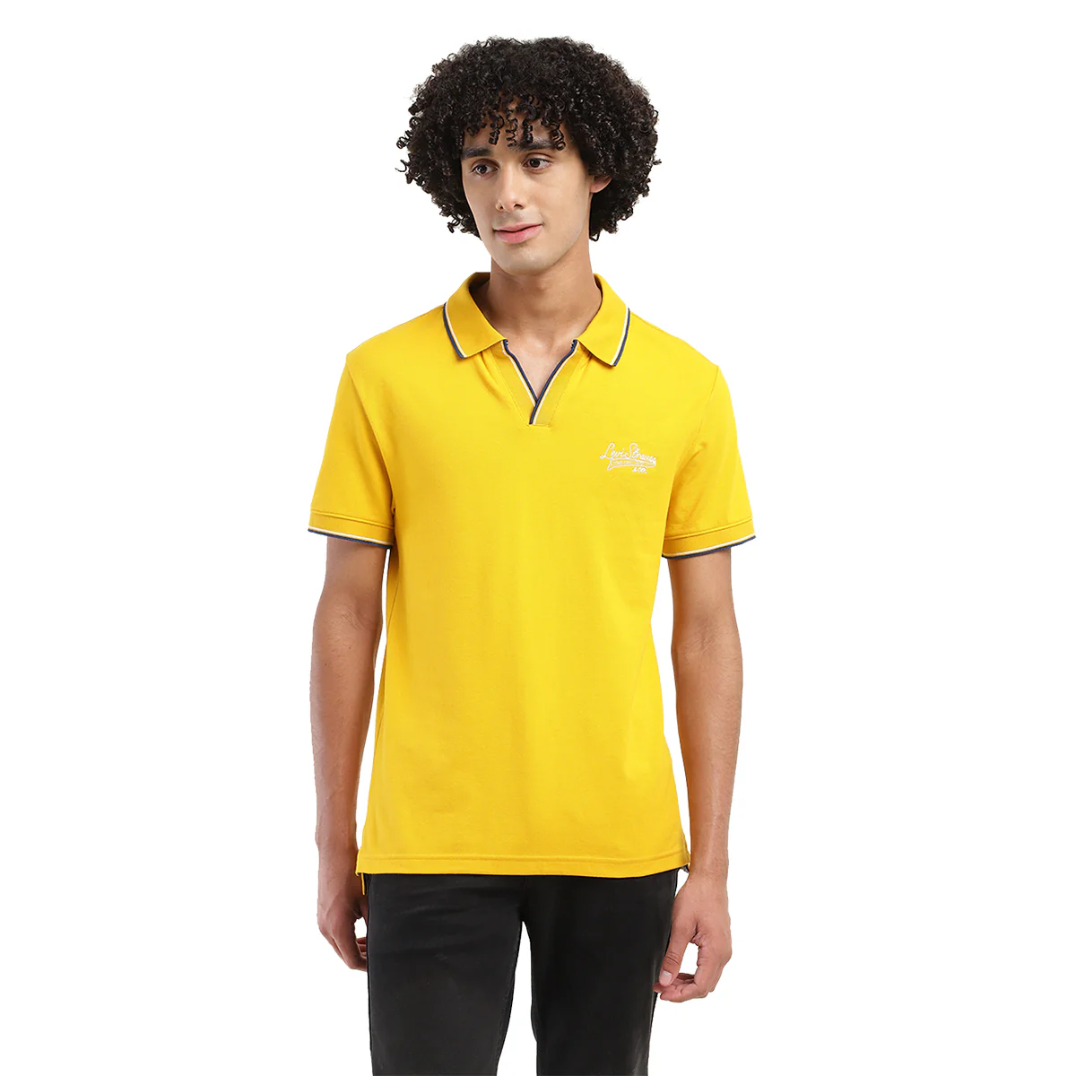 Men's Solid Slim Fit Polo T-shirt - Image 3