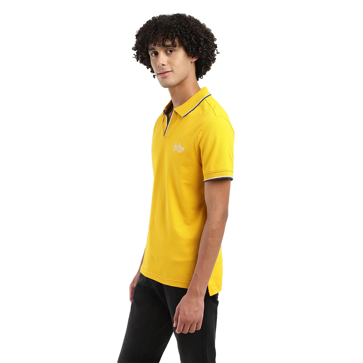 Men's Solid Slim Fit Polo T-shirt - Image 4