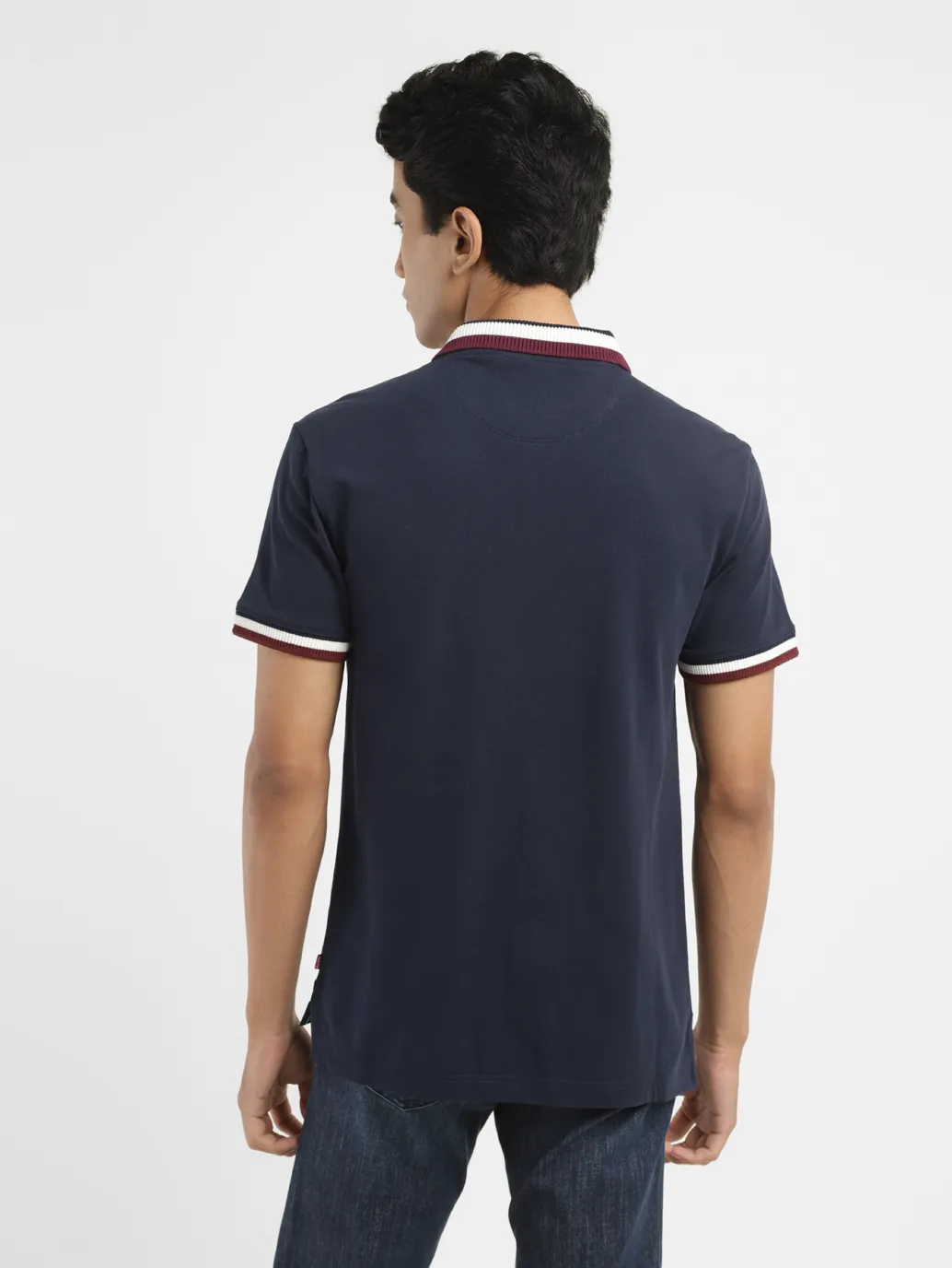 Men's Solid Slim Fit Polo T-shirt - Image 3