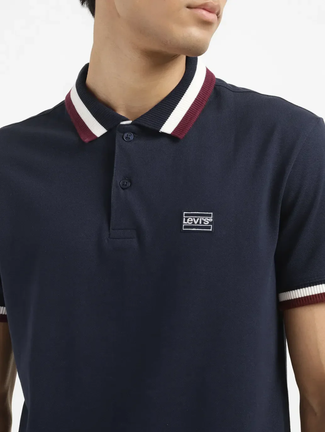 Men's Solid Slim Fit Polo T-shirt - Image 5