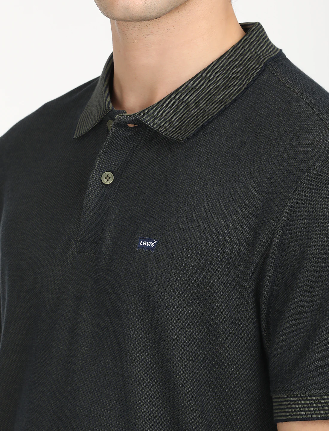 Men's Solid Slim Fit Polo T-shirt - Image 5