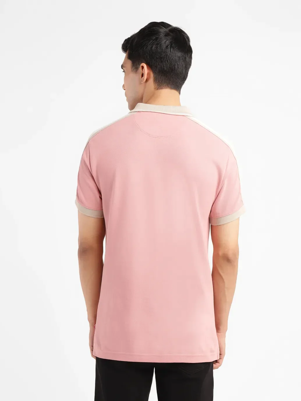 Men's Solid Slim Fit Polo T-shirt - Image 3