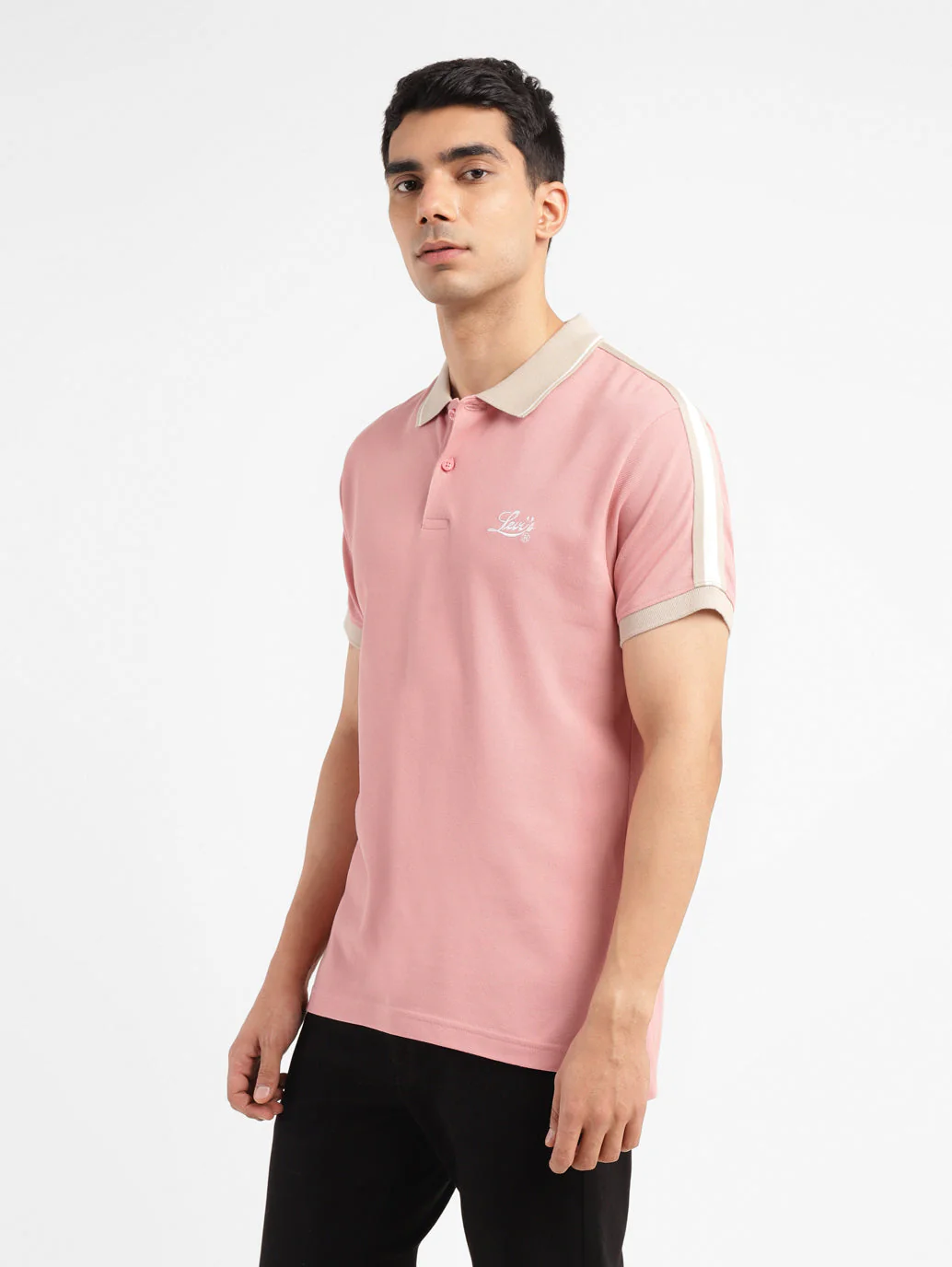 Men's Solid Slim Fit Polo T-shirt - Image 5