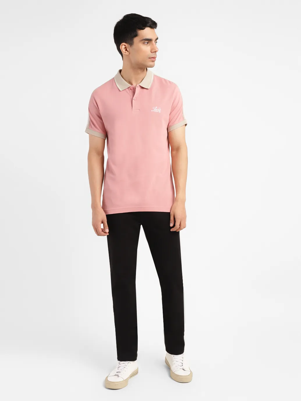 Men's Solid Slim Fit Polo T-shirt - Image 6