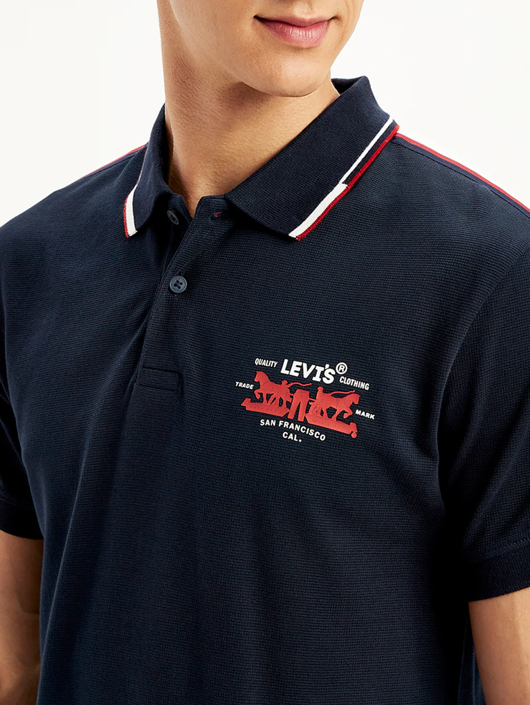 Men's Solid Slim Fit Polo T-shirt - Image 5