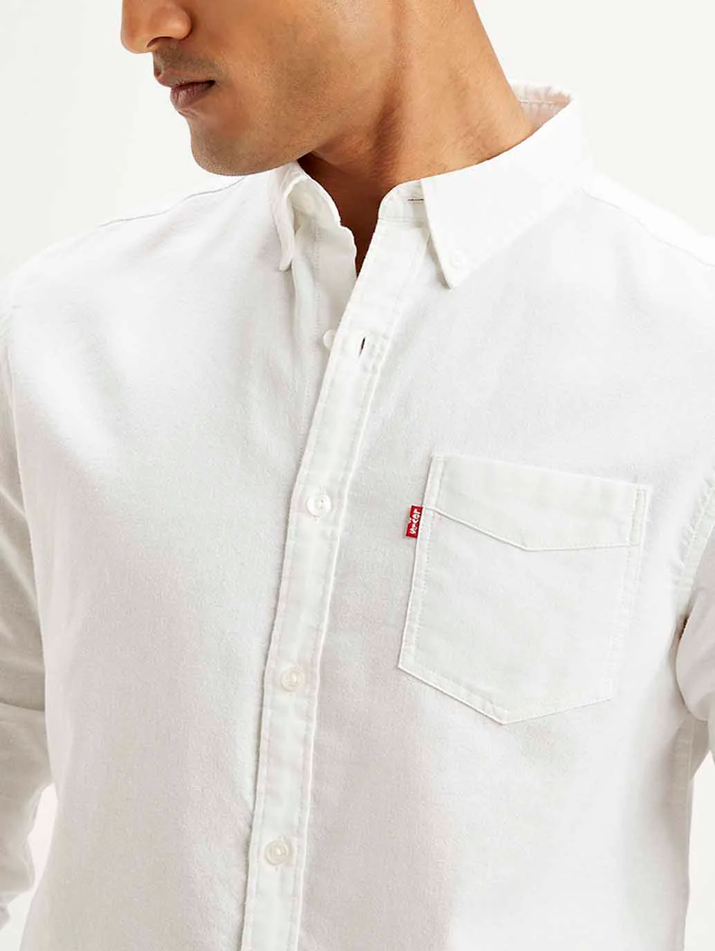 Men's Solid Slim Fit Oxford Shirt - Image 4