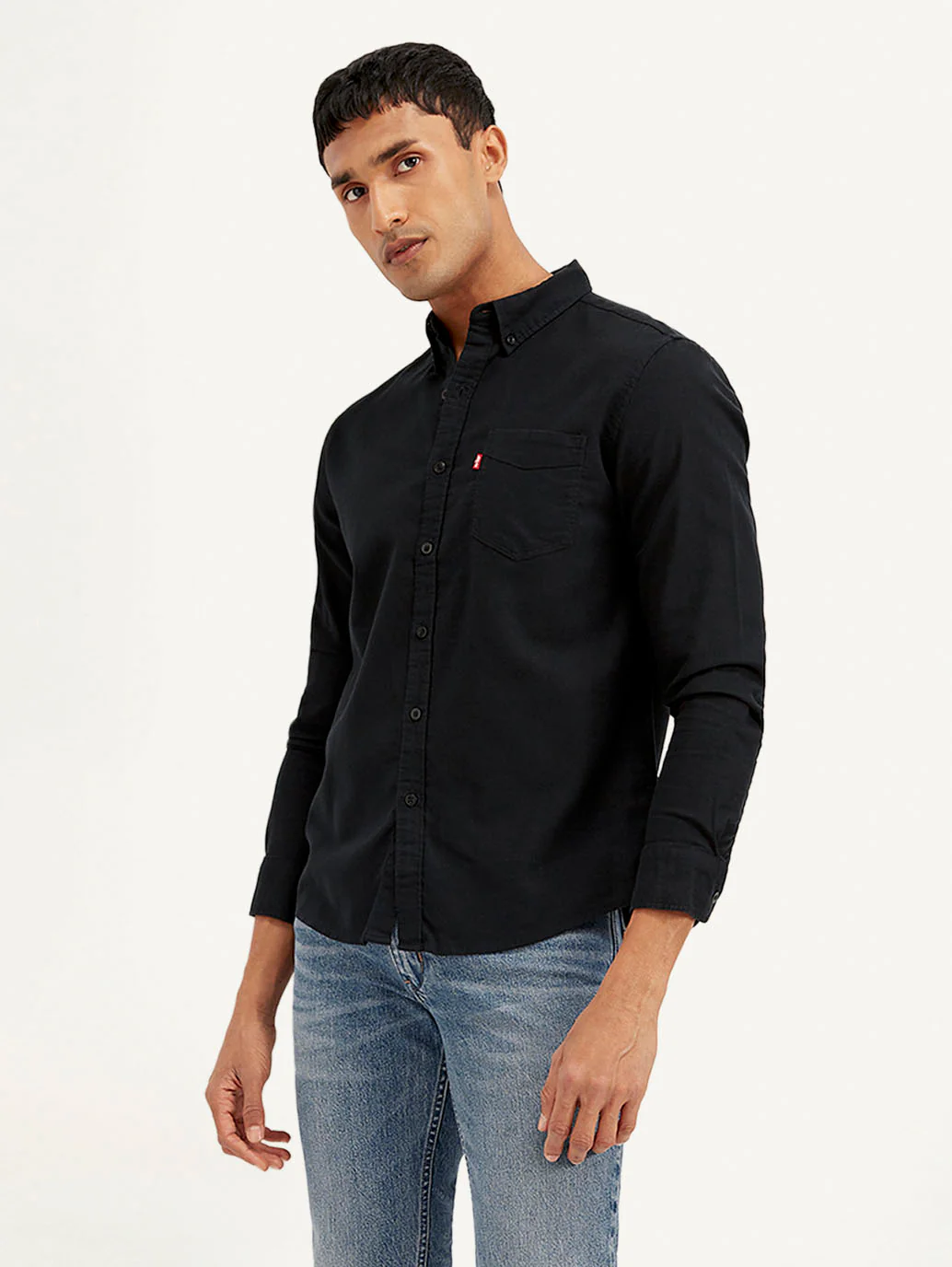 Men's Solid Slim Fit Oxford Shirt