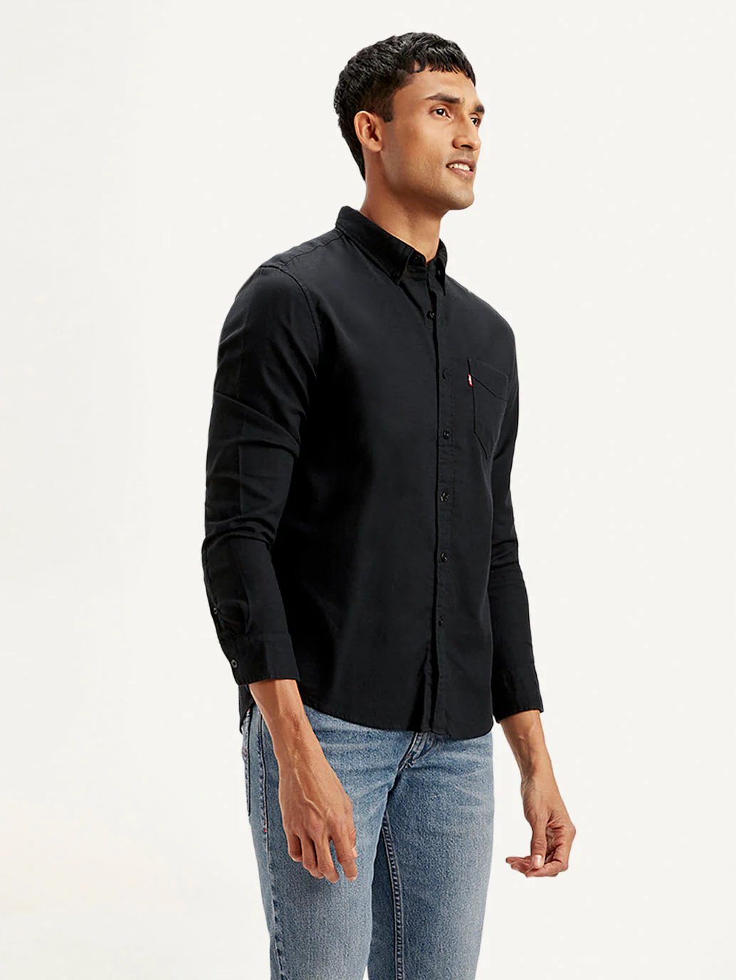 Men's Solid Slim Fit Oxford Shirt - Image 5