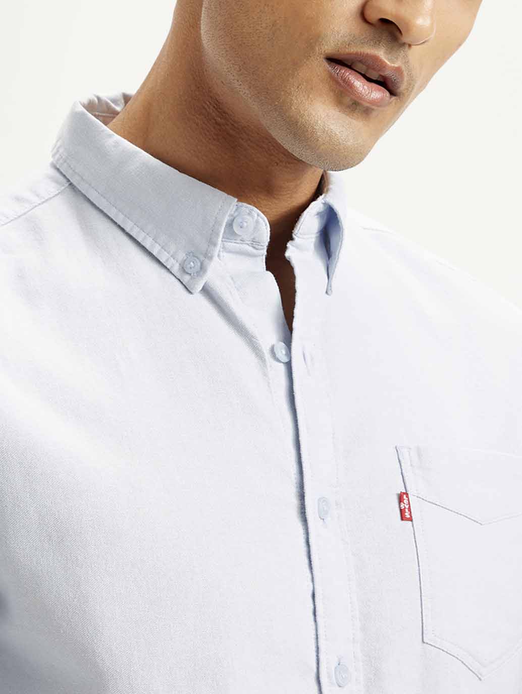 Men's Solid Slim Fit Oxford Shirt - Image 4
