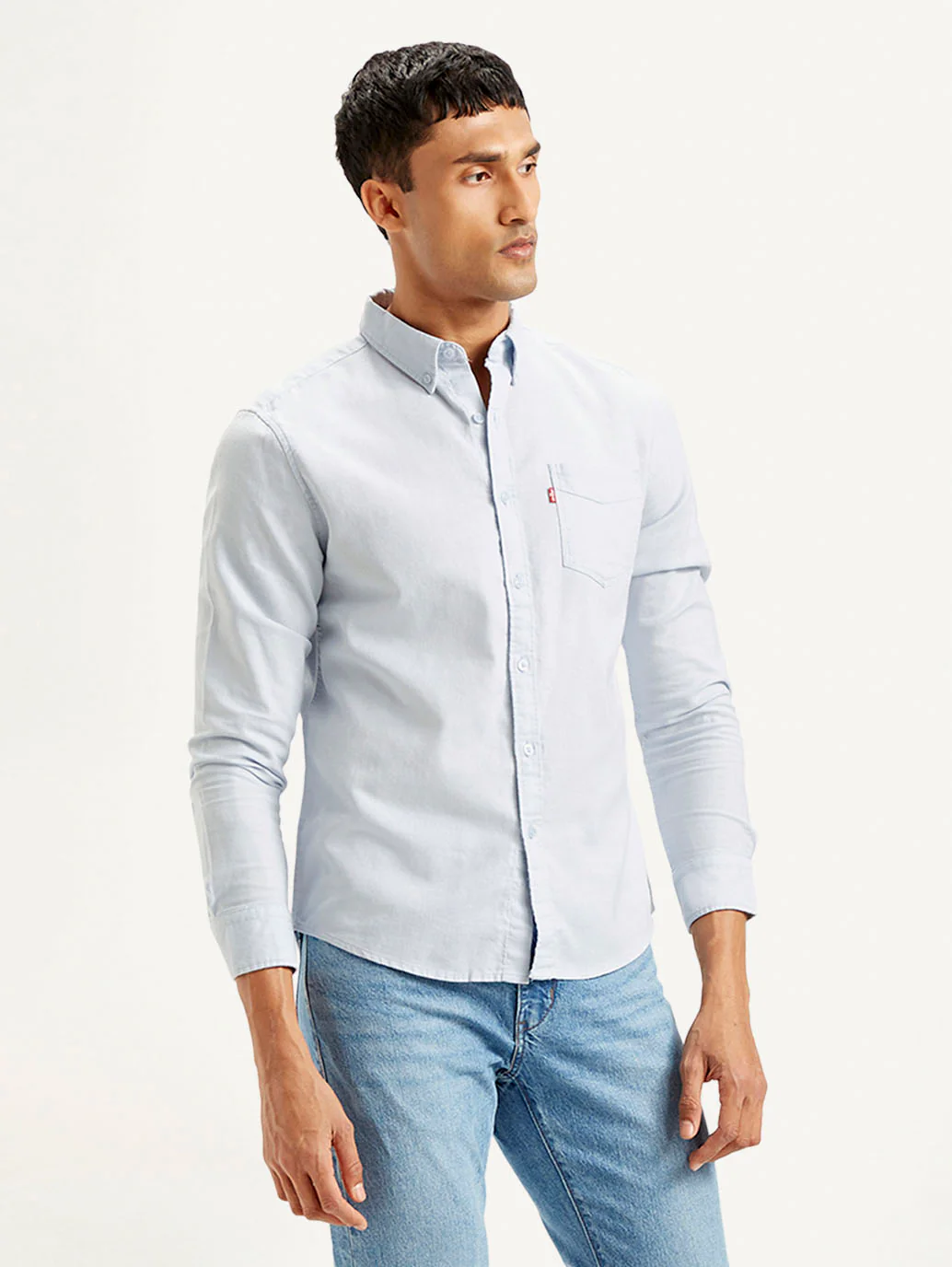 Men's Solid Slim Fit Oxford Shirt - Image 5