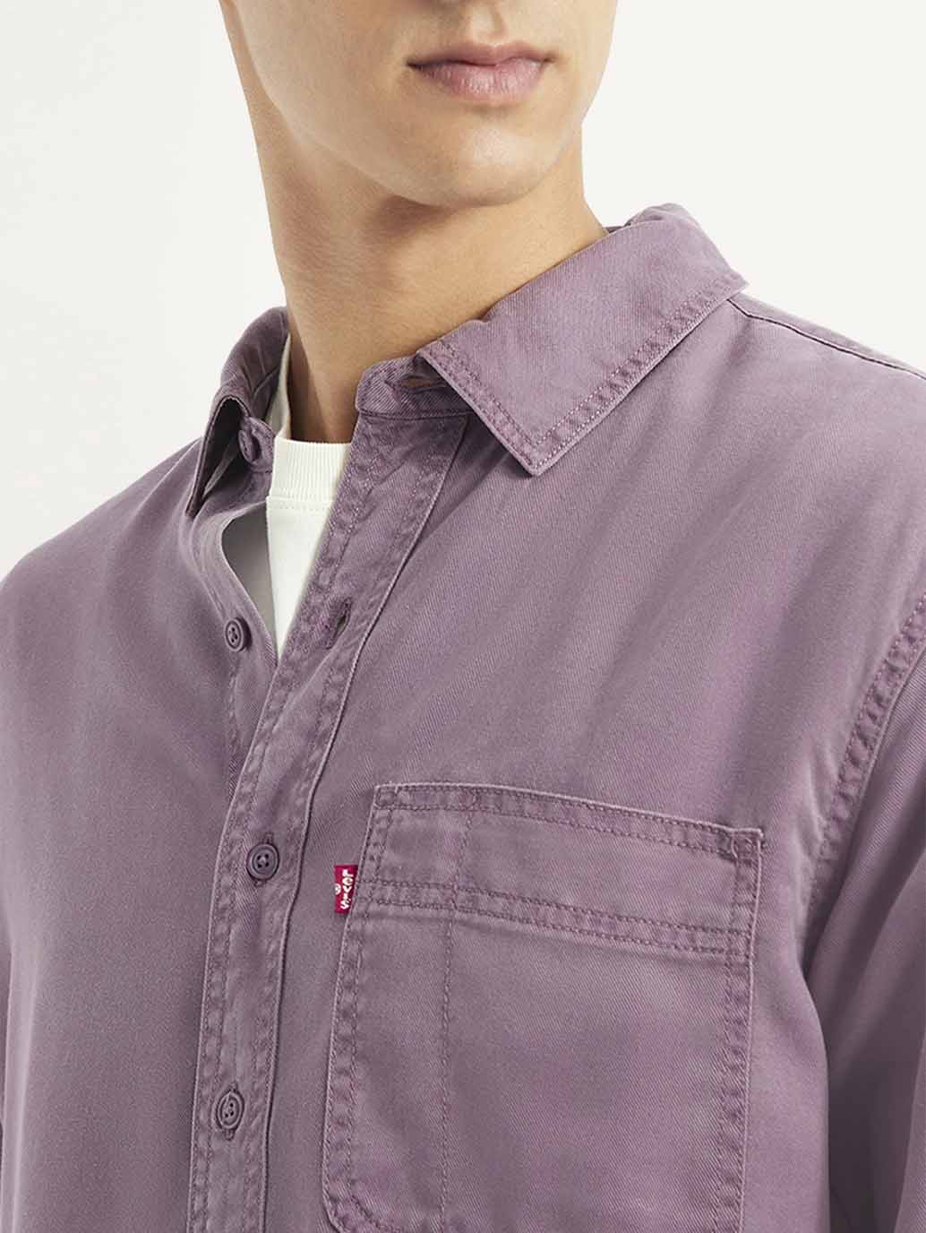 Men's Solid Slim Fit Shirt - Image 4