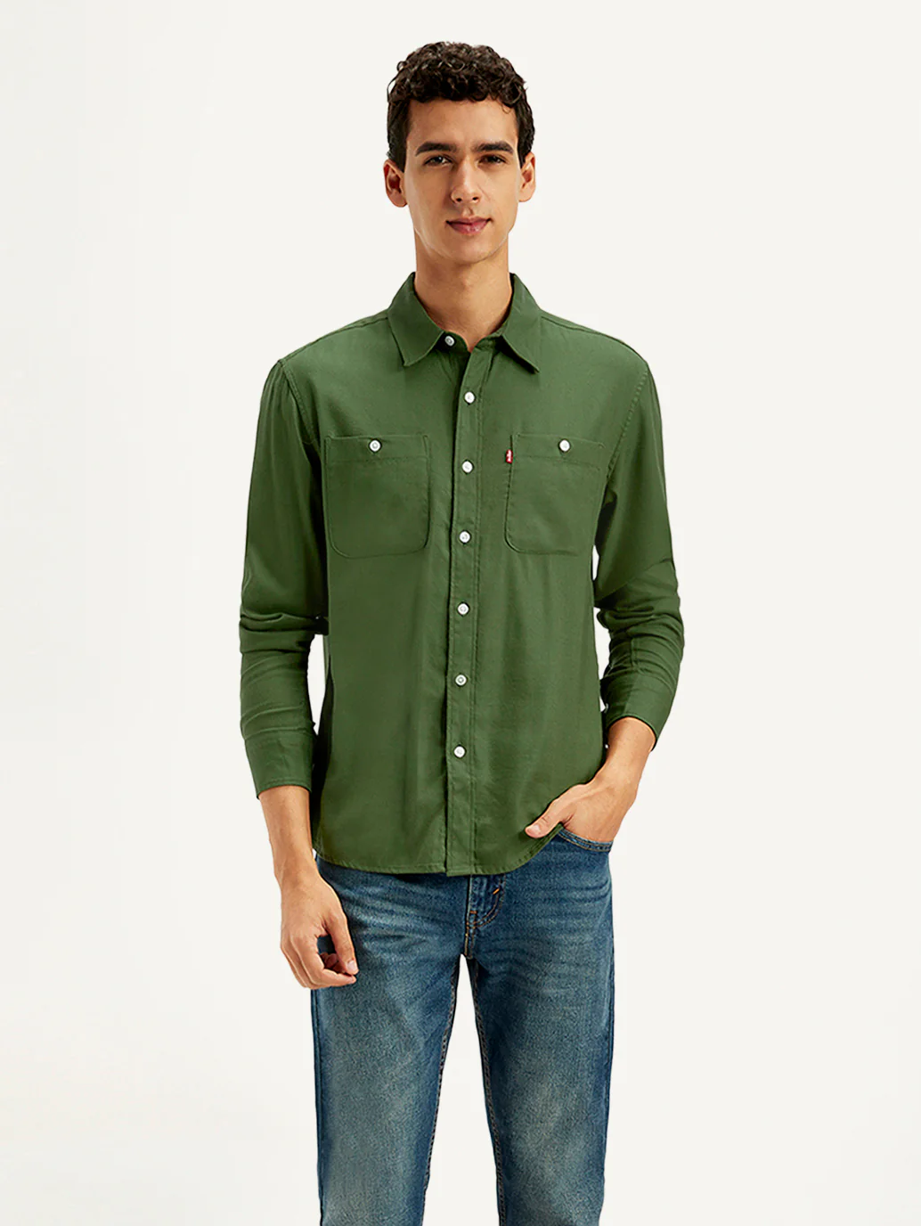 Men's Solid Slim Fit Shirt - Image 2
