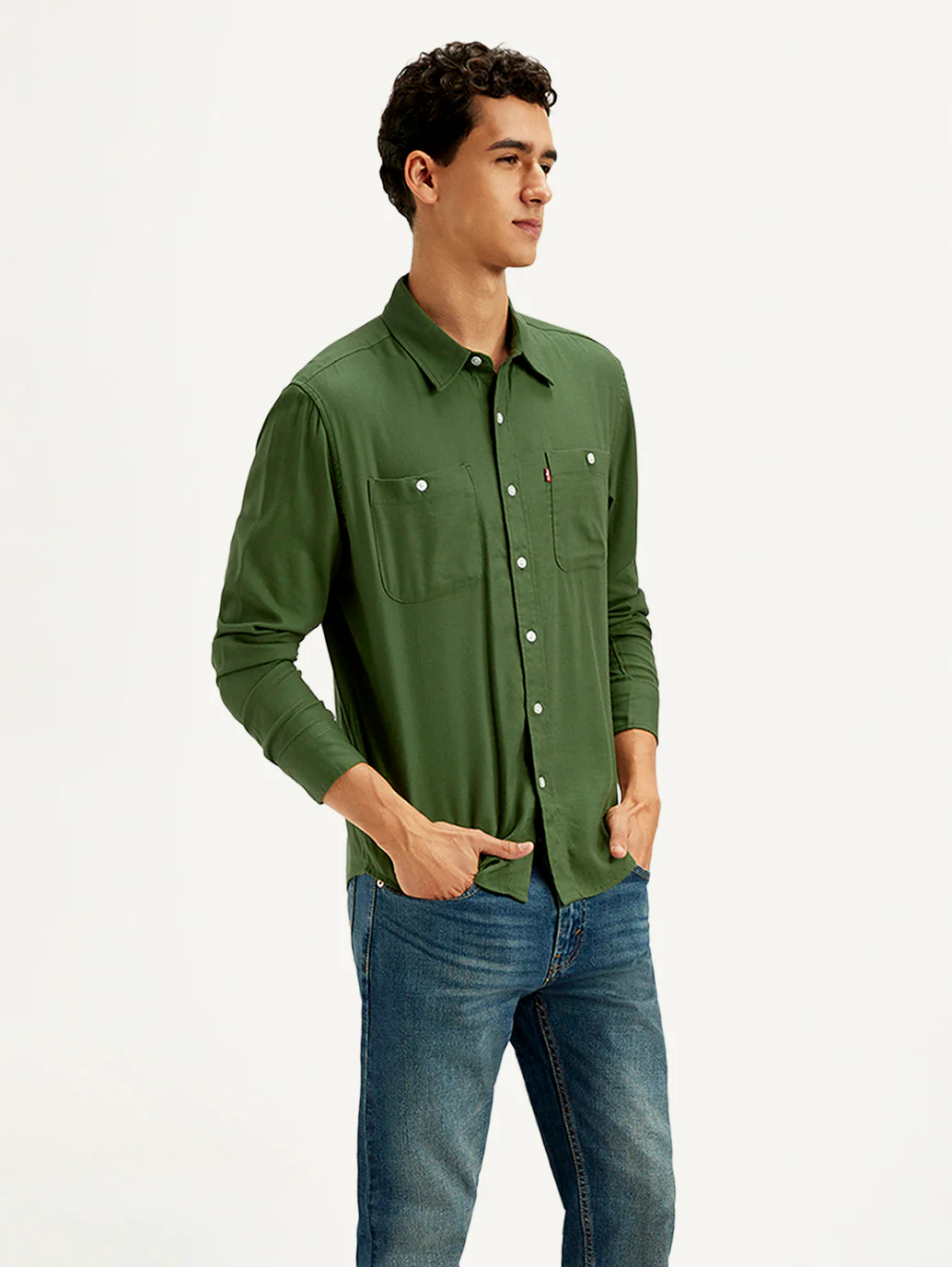 Men's Solid Slim Fit Shirt - Image 5