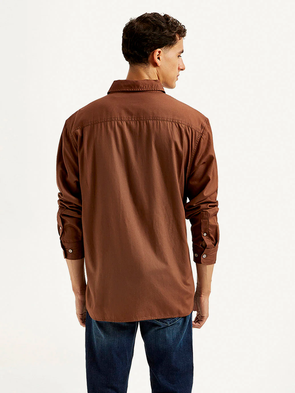 Men's Solid Slim Fit Shirt - Image 4
