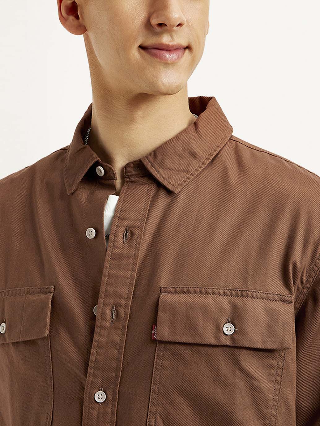 Men's Solid Slim Fit Shirt - Image 5