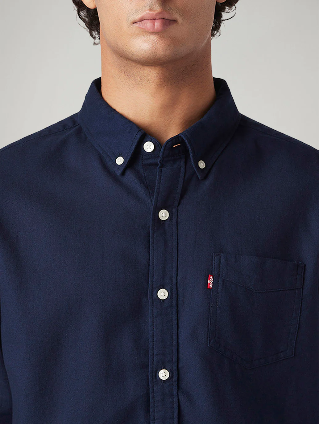 Men's Solid Slim Fit Oxford Shirt - Image 4