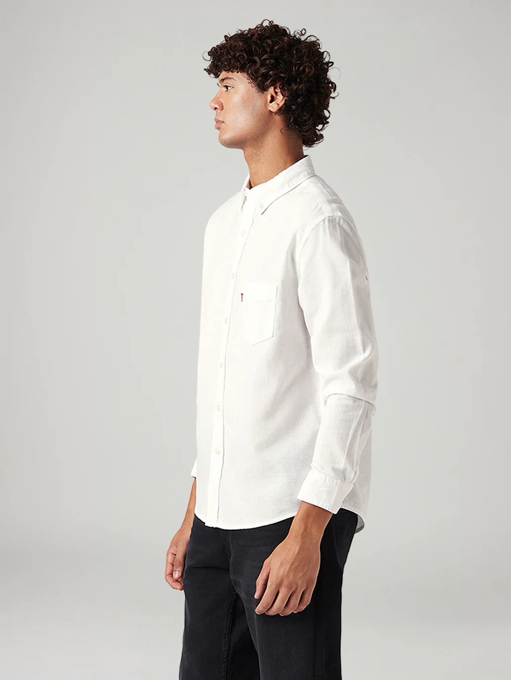 Men's Solid Slim Fit Oxford Shirt - Image 5