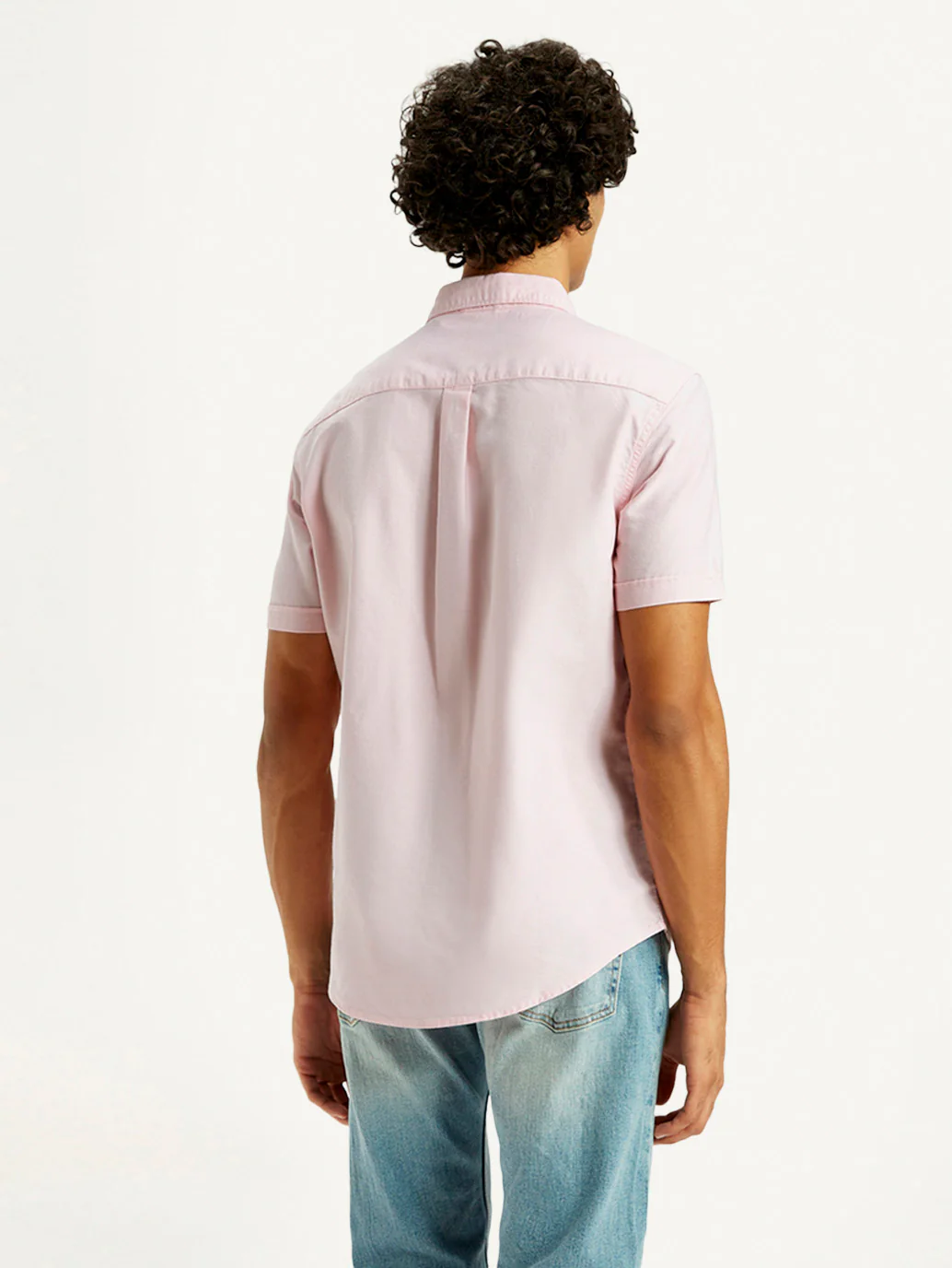 Men's Solid Slim Fit Oxford Shirt - Image 3
