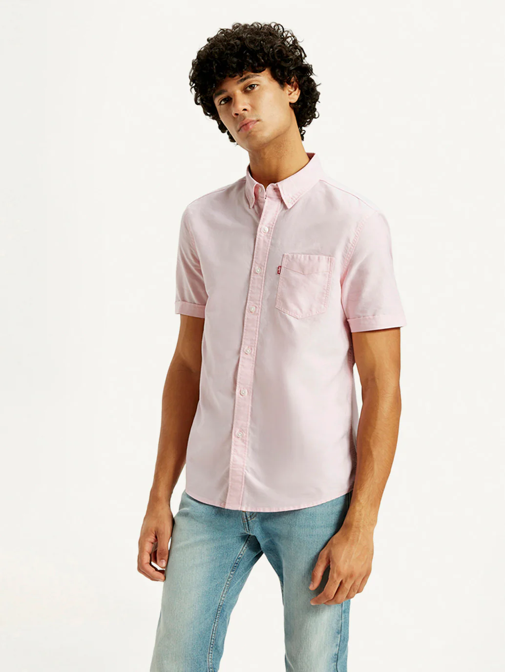Men's Solid Slim Fit Oxford Shirt - Image 5