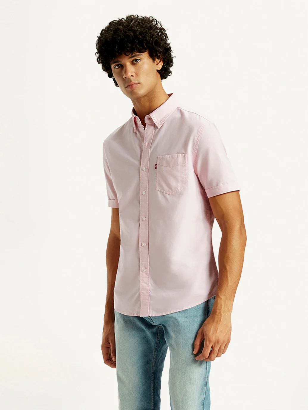 Men's Solid Slim Fit Oxford Shirt - Image 6