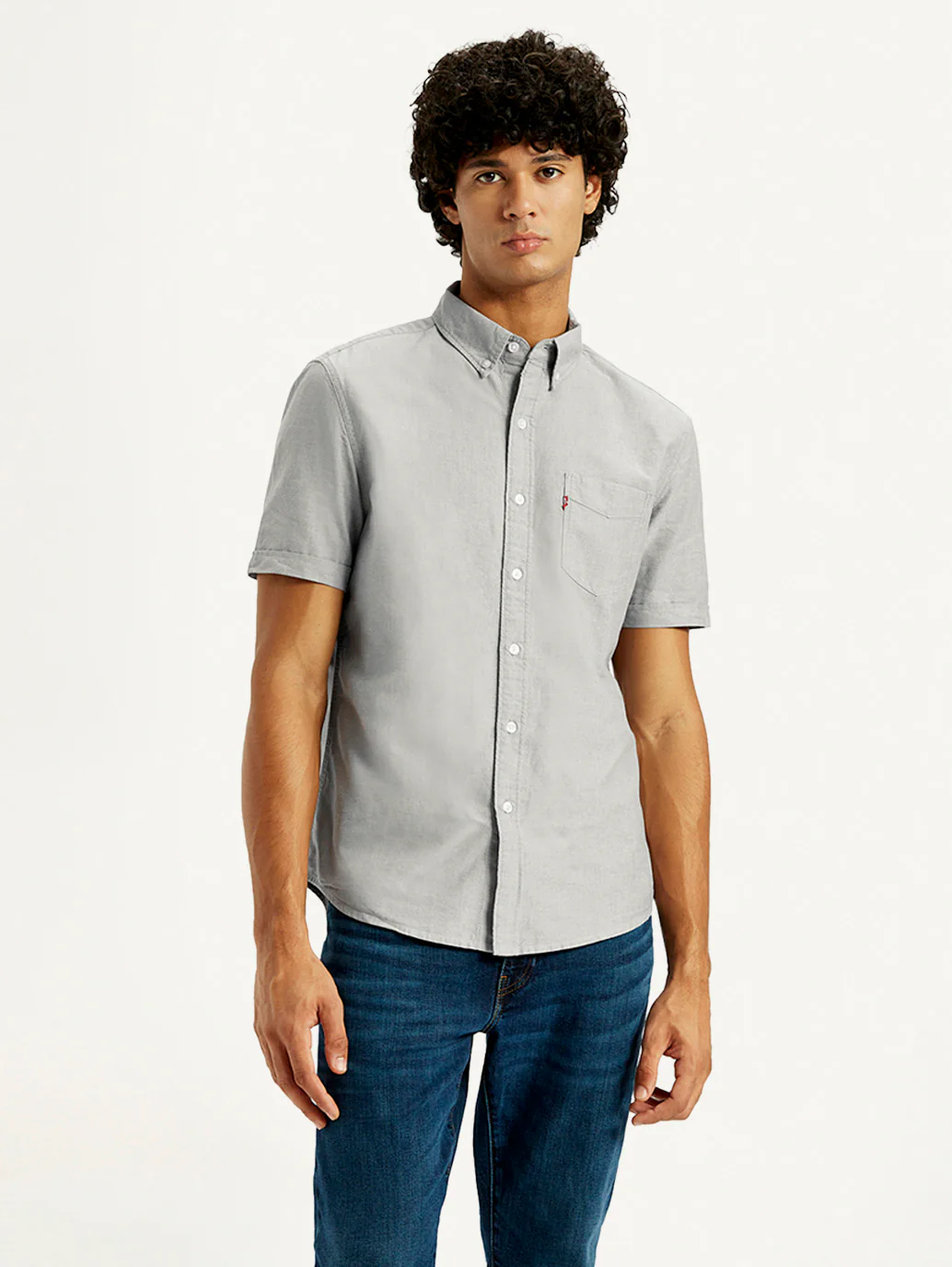 Men's Solid Slim Fit Oxford Shirt - Image 6