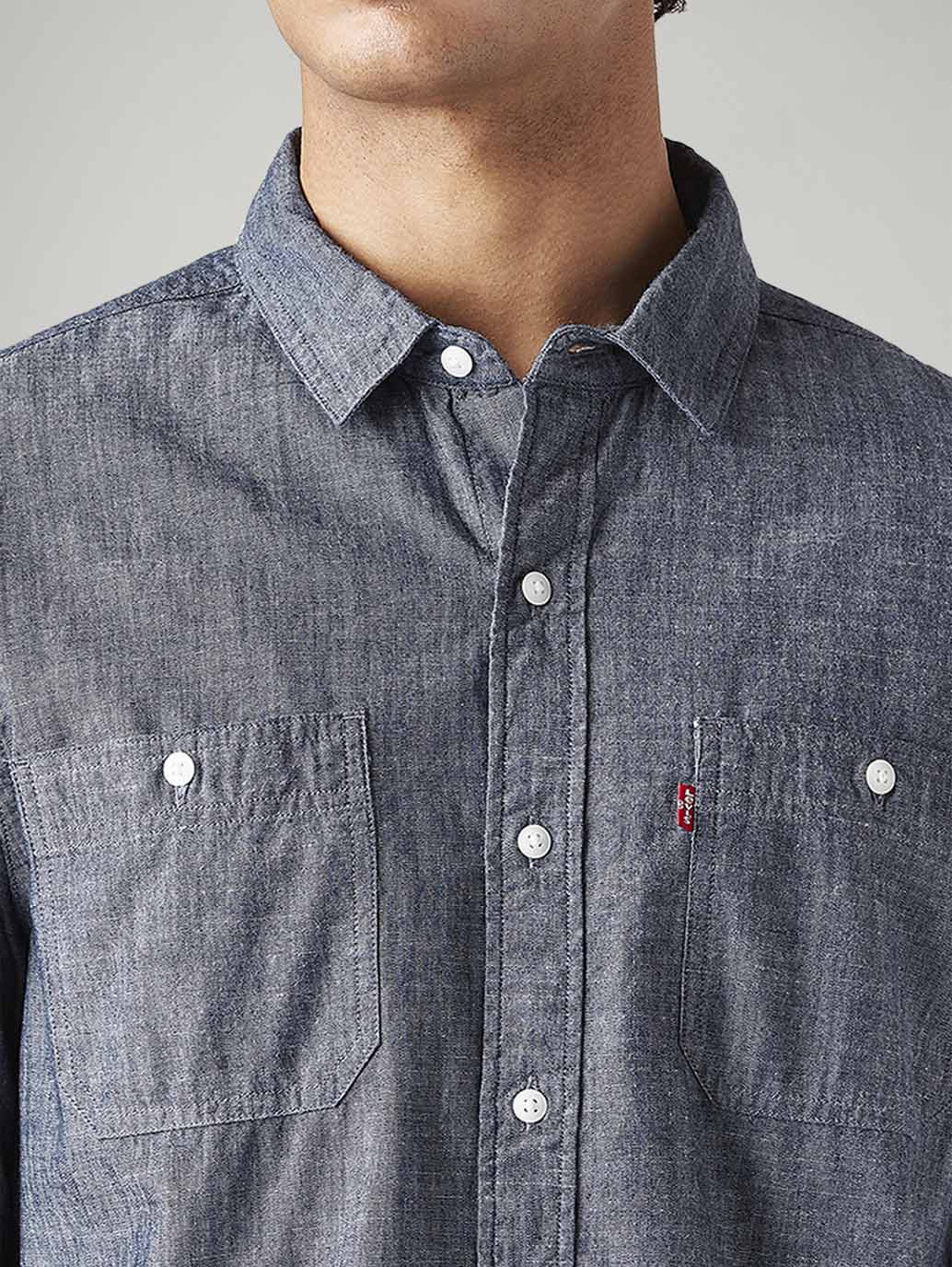 Men's Solid Slim Fit Shirt - Image 4