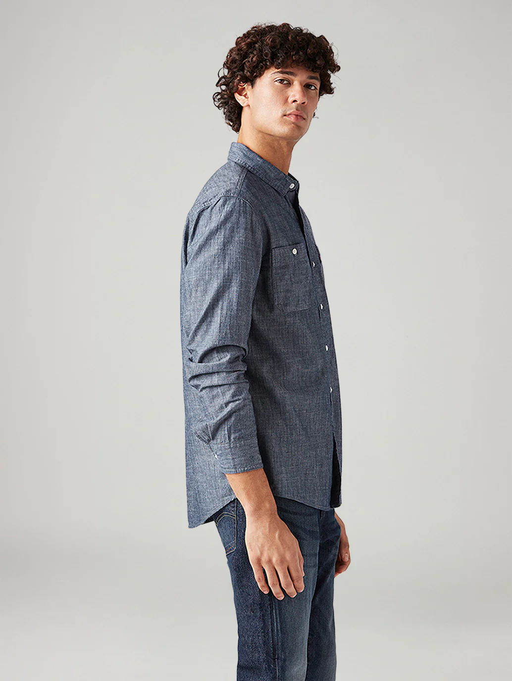 Men's Solid Slim Fit Shirt - Image 5