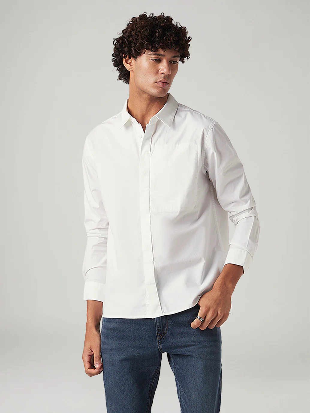 Men's Solid Slim Fit Shirt