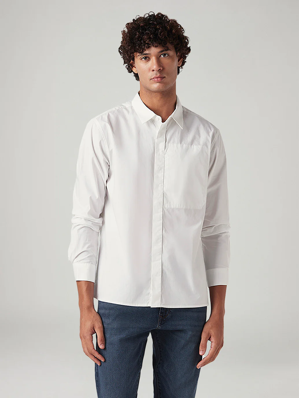 Men's Solid Slim Fit Shirt - Image 2