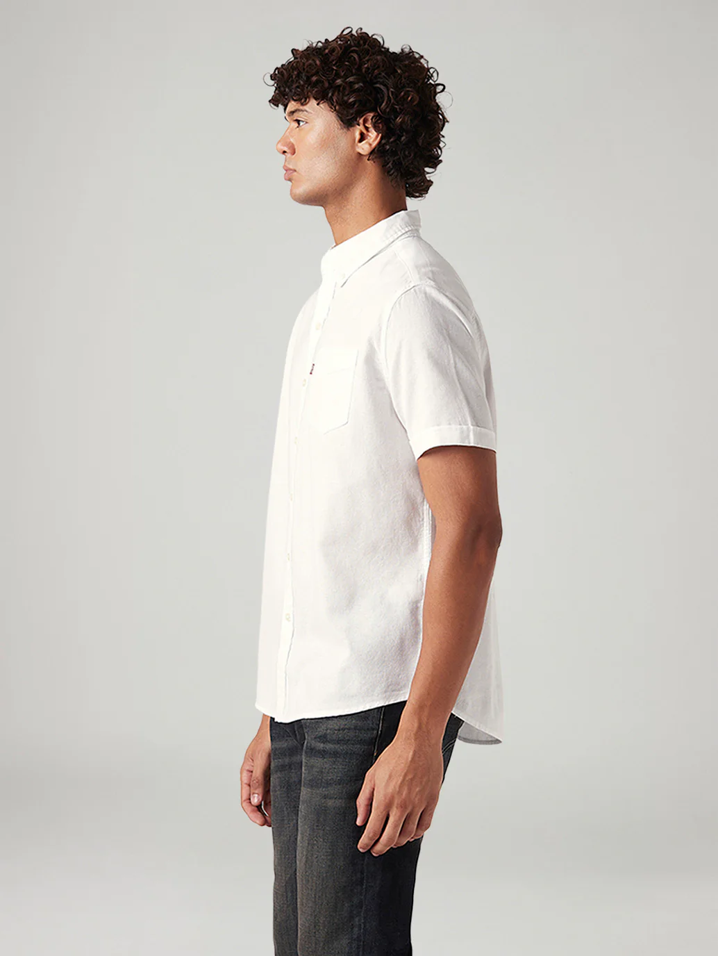 Men's Solid Slim Fit Oxford Shirt - Image 3