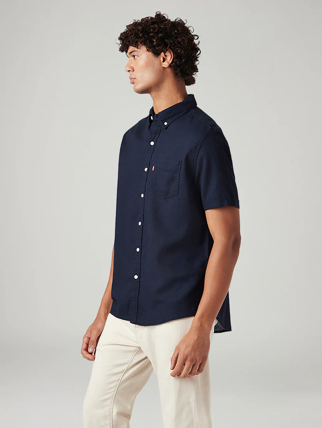 Men's Solid Slim Fit Oxford Shirt - Image 5
