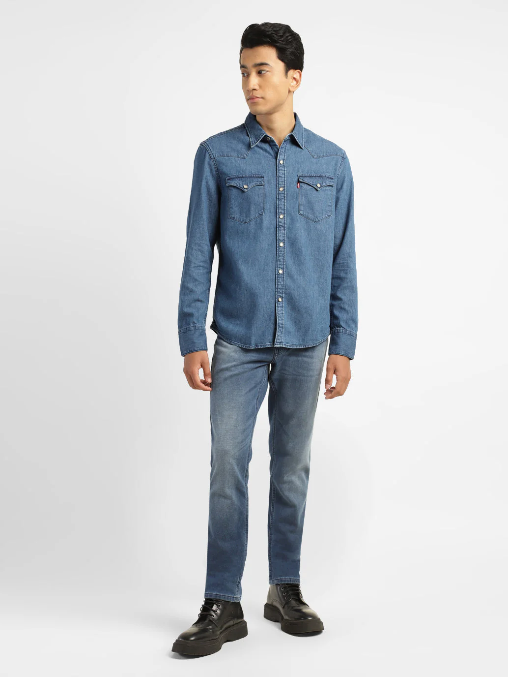 Men's Solid Slim Fit Shirt - Image 6