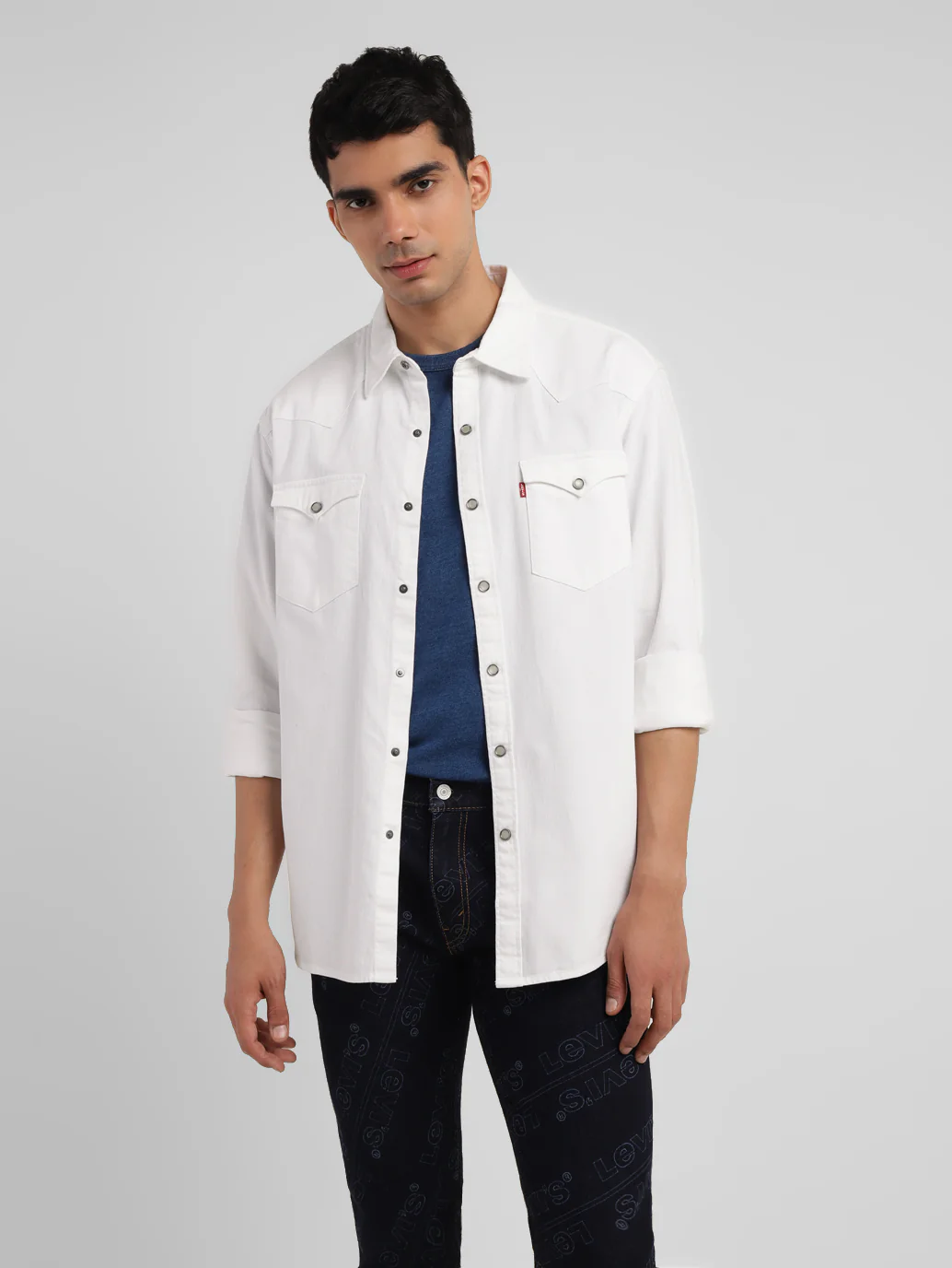 Men's Solid Slim Fit Shirt - Image 6
