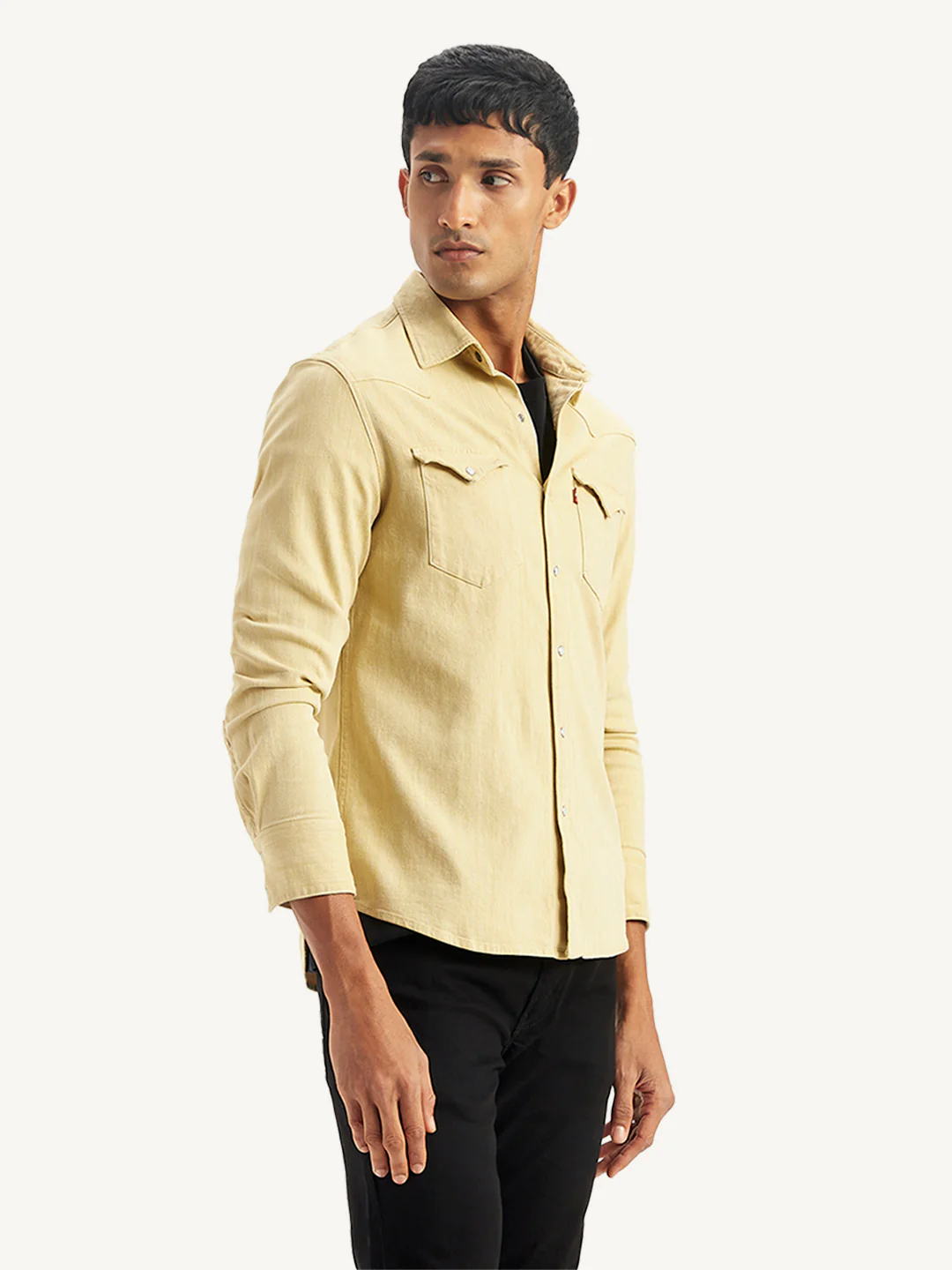 Men's Solid Slim Fit Shirt - Image 3