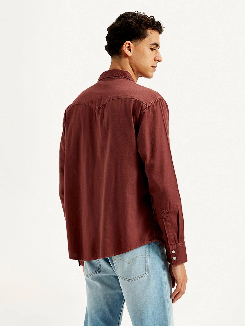 Men's Solid Dyed Slim Fit Shirt - Image 3