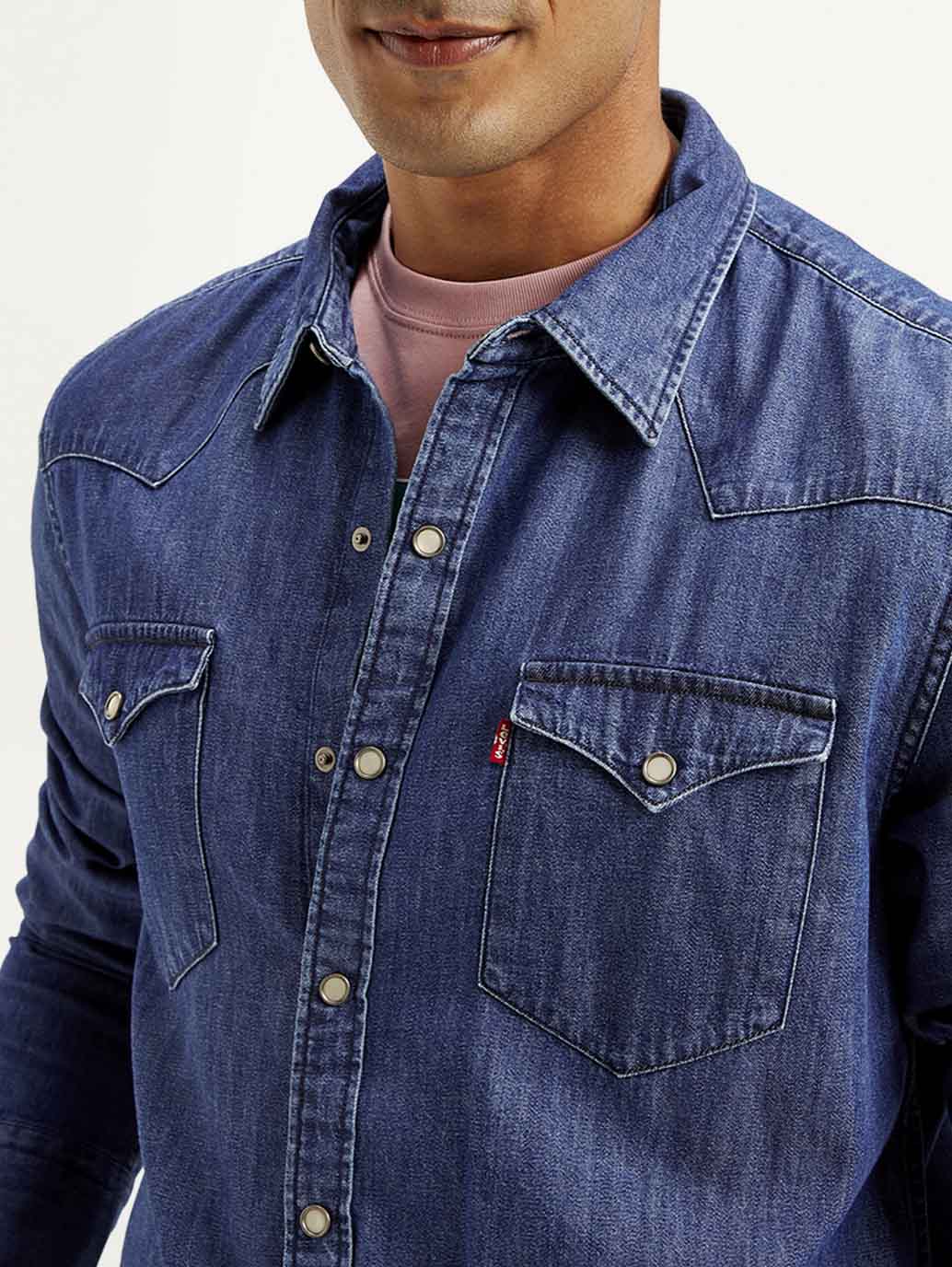 Men's Solid Slim Fit Shirt - Image 4