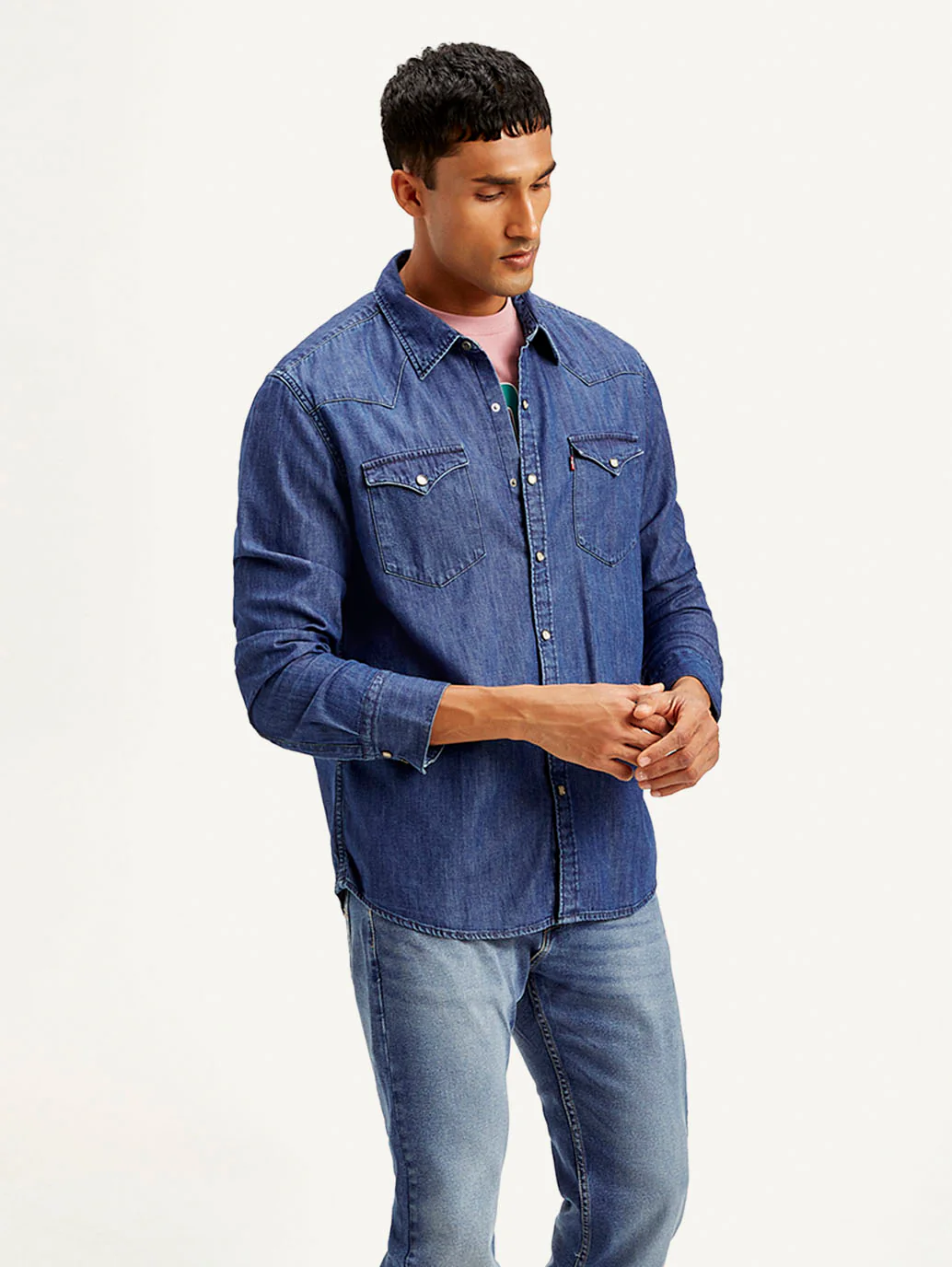 Men's Solid Slim Fit Shirt - Image 5